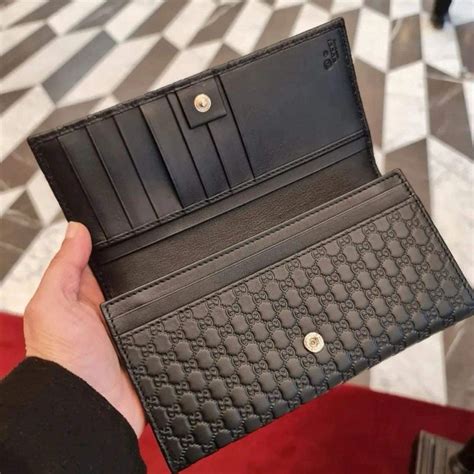 gucci leather wallet mens|gucci microguccissima men's wallet.